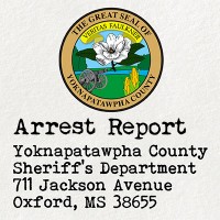 The Seal of Yoknapatawpha County with the label 'Arrest Report'