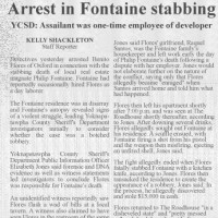 Arrest in Fontaine murder Press coverage of arrest in fontaine murder