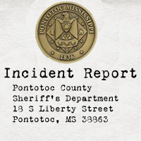 Pontotoc County Sheriff's Dept incident report