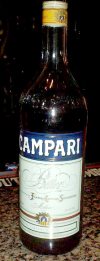 Campari liqueur bottle recovered from Coates residence
