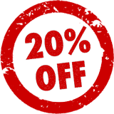 20% off Get 20% of memberships and store purchases