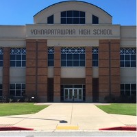 Main entrance to Yoknapatawpha High School