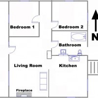 Floor plan of the farmhouse on Reagle Farm Road