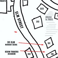 Map showing Missy Hammond's neighbors' residences