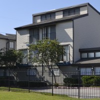 Three-story apartment building