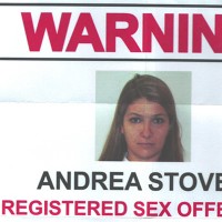 COP published a flyer alerting the community to Andrea Stover's presence