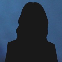 Silhouette of a woman with long hair