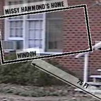 Just what could Kevin Travers see of Missy's place from his house?