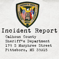 Seal of Calhoun County with label 'Incident Report'