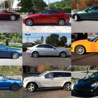 Collage of different vehicle makes and models