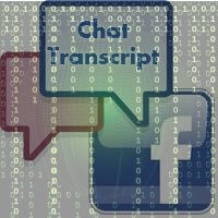 Facebook chat icons with binary data overlaid