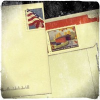 Stamped envelopes from the US Mail