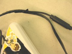 Electrical tape on game controller cable