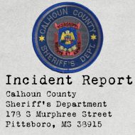 Calhoun County (MS) incident report