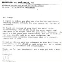 Rejection letter