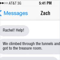 Zach texts Rachel