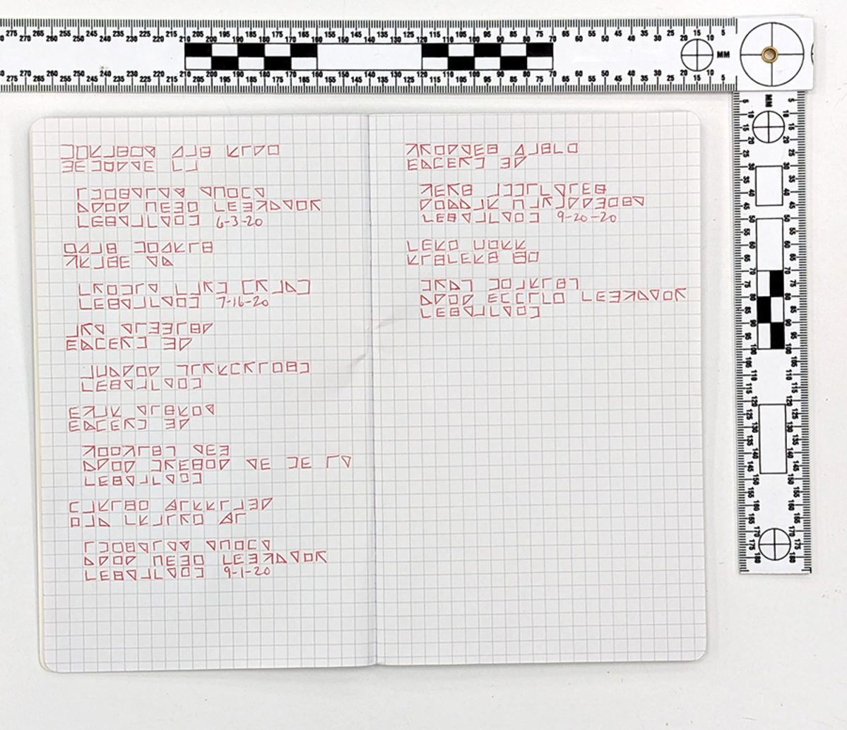 Coded notebook
