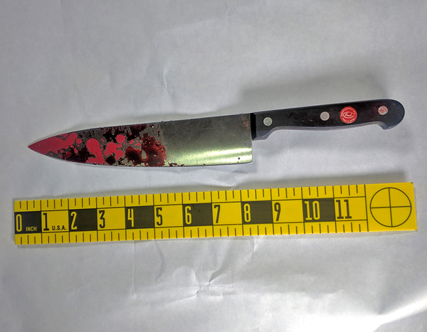 12-inch chef's knife with 7-inch blade