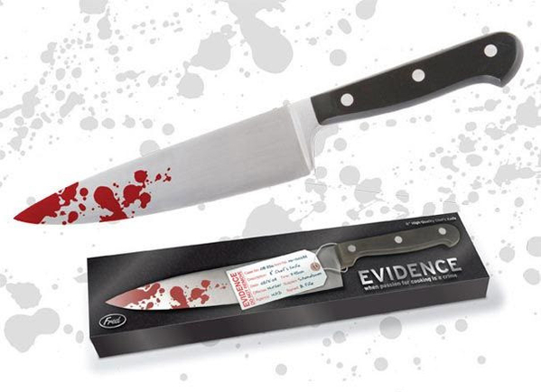 printed image of a novelty knife