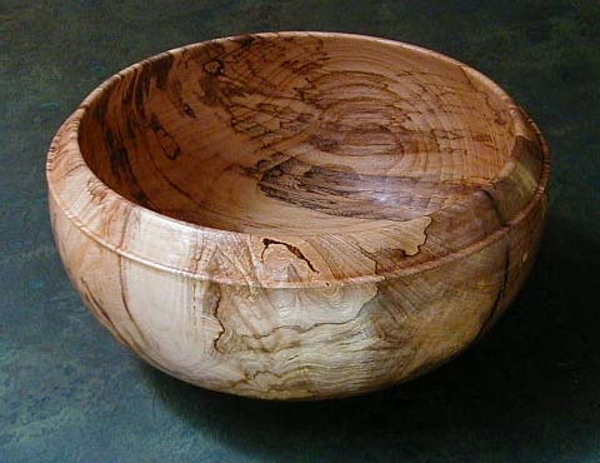 Spalted Hackberry Bowl, 12" x 6", $300