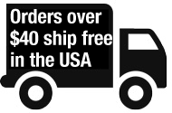Orders over $40 ship free in the US Orders over $40 ship free in the US