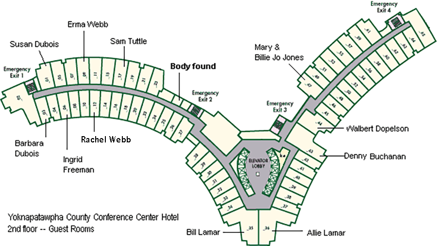 Yoknapatawpha County Conference Center floorplan - 2nd floor