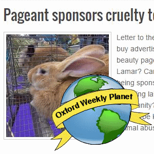 Pageant sponsors cruelty to animals