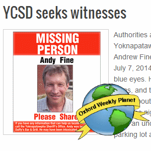 YCSD seeks witnesses in missing persons case