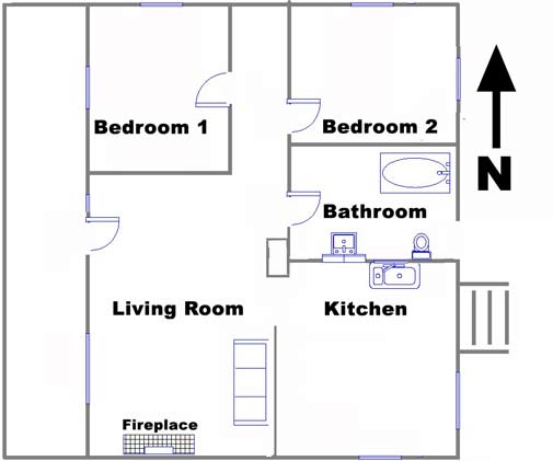 Map of evidence found at the farmhouse