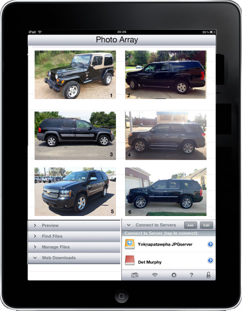 SUV photo array