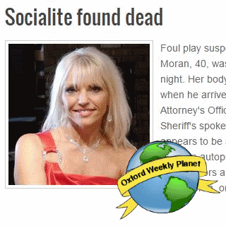 Socialite found dead