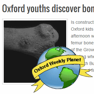 Kids find bone at construction site
