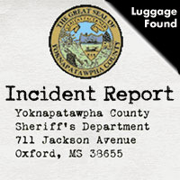 Several pices of luggage were found near Hurricane Creek