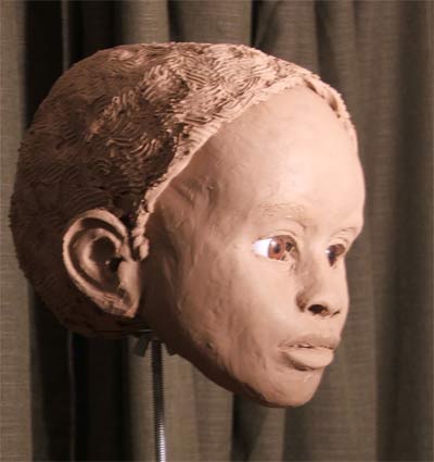 forensic reconstruction - right profile