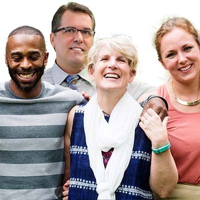 Group of smiling people