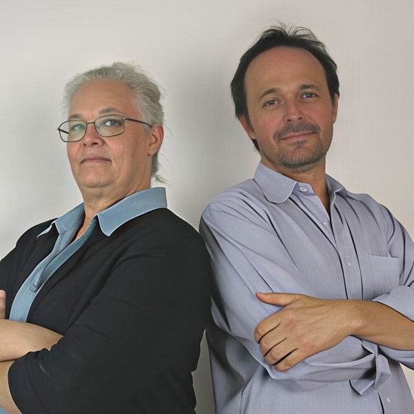 Detectives Murphy and Armstrong Detectives Murphy and Armstrong back to back with arms folded