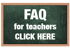 chalk board with link to teacher faq