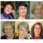 a collage of 6 pictures each featuring a person