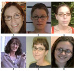 a collage of 6 pictures each featuring a person
