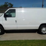 A picture of a clean white van