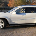 A white SUV, Mercedes Benz