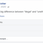 A picture of a Facebook post from daniel.