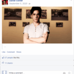 A picture of a Facebook post from daniel.