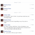 A picture of a Facebook post from daniel.