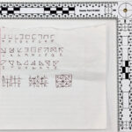 A picture of a key for symbols to become letters