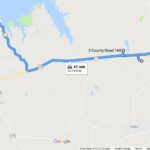A picture of a GPS map leading to another location.