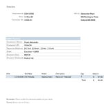a picture of Laughlin's invoice.