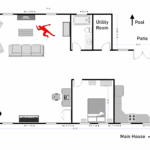 a picture of a map layout for a guesthouse.