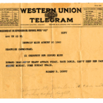a picture of an old telegram