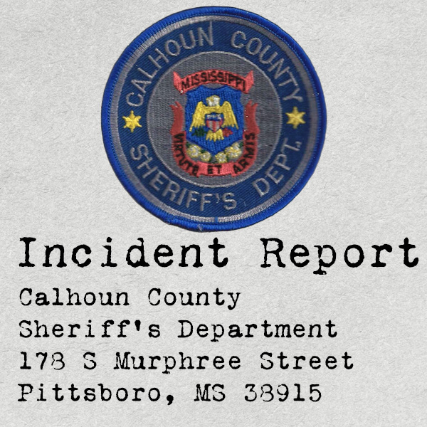Seal of Calhoun County with label 'Incident Report'